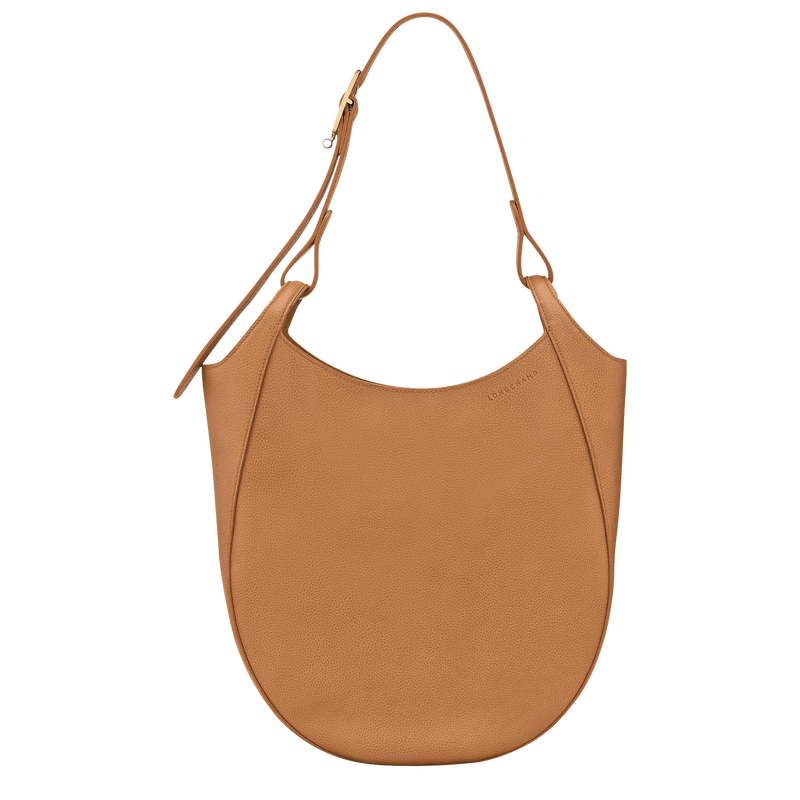 Le Foulonn&eacute; L Hobo bag , Pecan - Leather  - View 1 of  5
