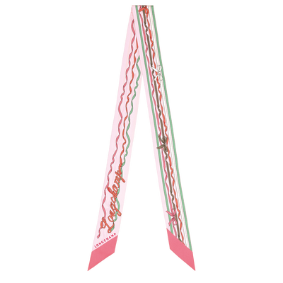 Rubans Longchamp Headband , Shrimp - Silk
