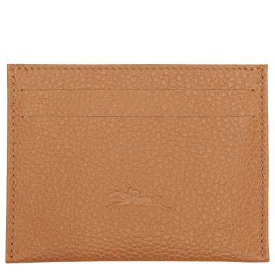 Le Foulonn&eacute; Card holder, Pecan