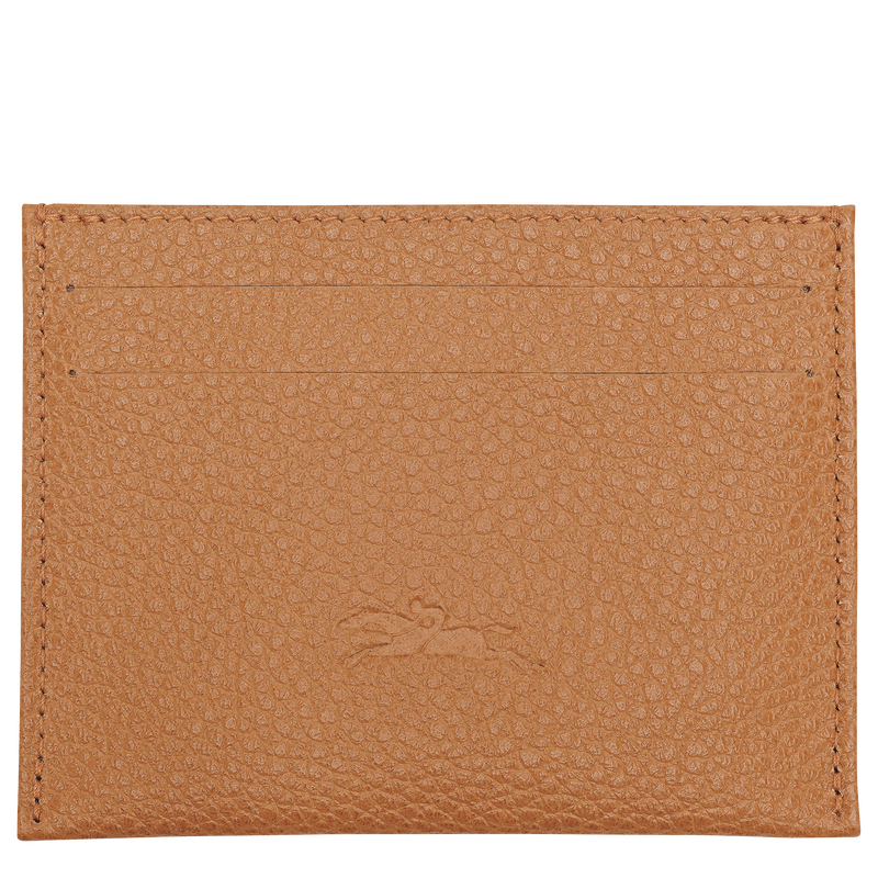 Le Foulonn&eacute; Card holder , Pecan - Leather  - View 2 of  2