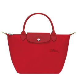 Le Pliage Green S Handbag , Tomato - Recycled canvas