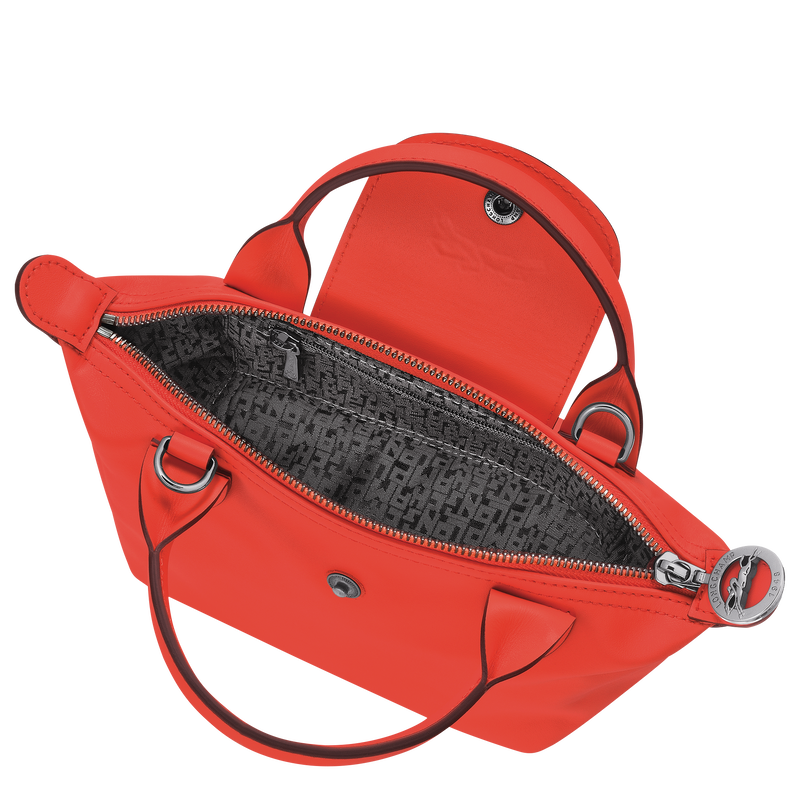 Longchamp orange leather 2025 bag