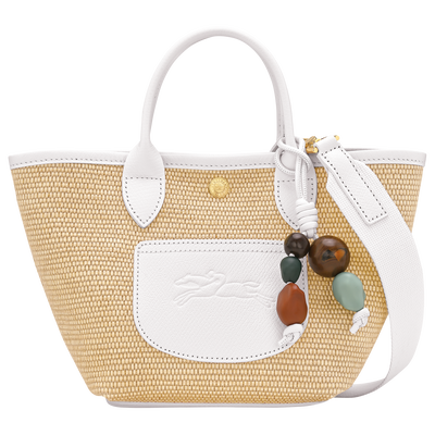Le Pliage Collection Basket bag , White - Canvas