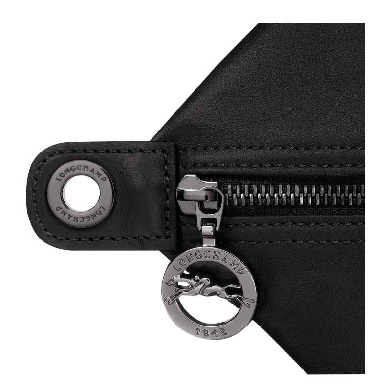 Le Pliage Xtra L Travel bag , Black - Leather  - View 6 of  6