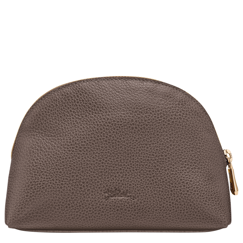 Le Foulonn&eacute; Pouch , Taupe - Leather  - View 2 of  2