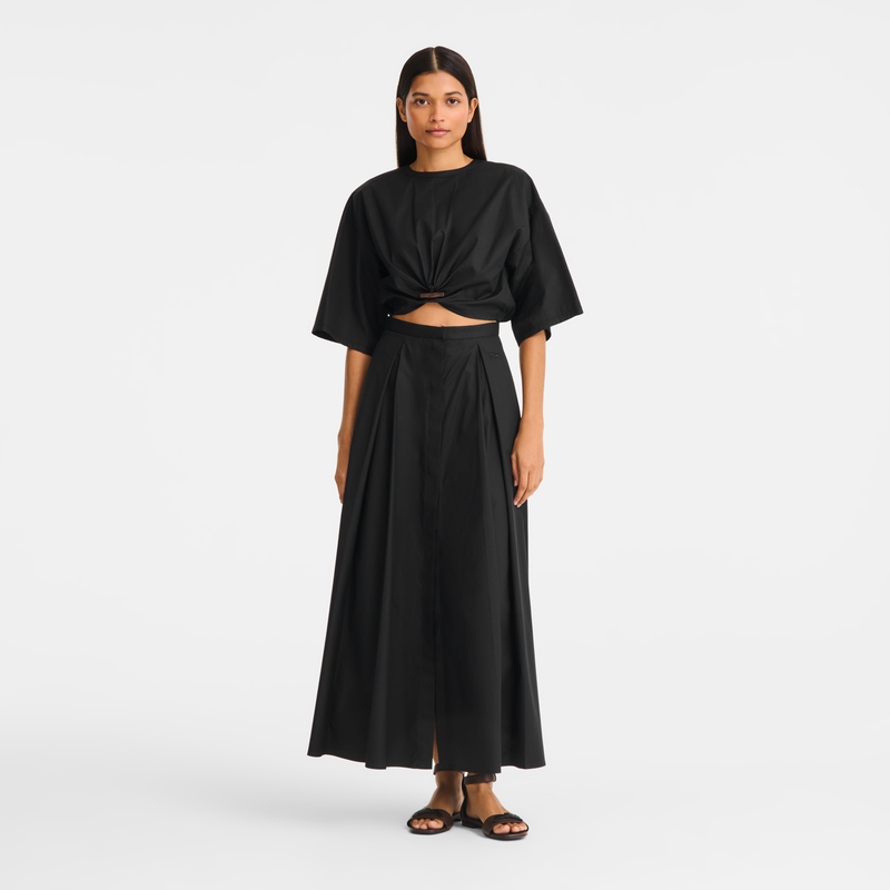 Top , Black - Cotton poplin  - View 2 of  2
