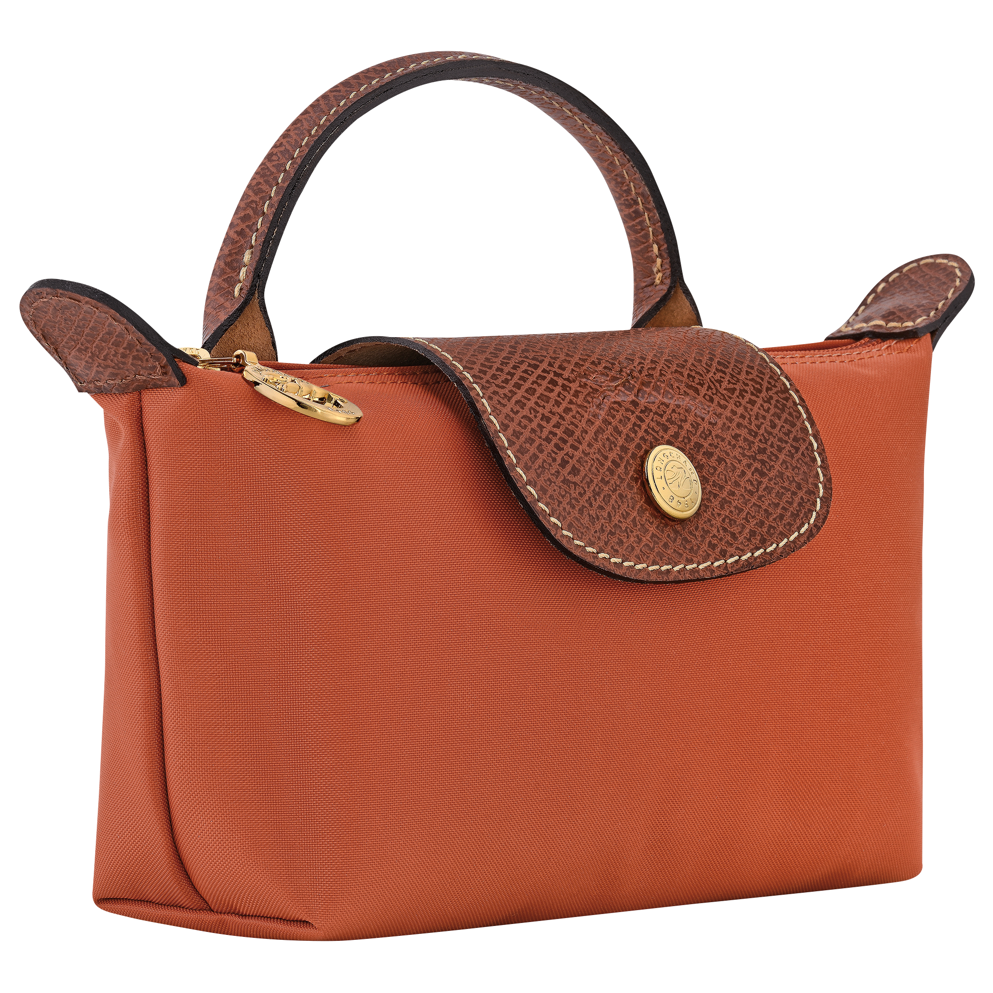 Pouch with handle, Brick - View 3 of
6 - zoom in Le Pliage Original Pouch with handle, Brick