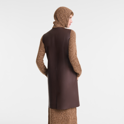 null Sleeveless jacket, Ebony