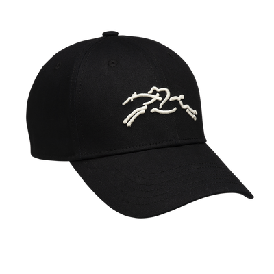 Solid cap , Black - Organic cotton