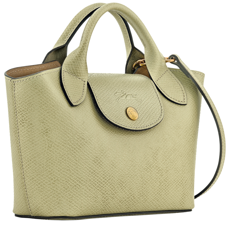 &Eacute;pure XS Tote bag , Almond Green - Leather  - View 3 of  6