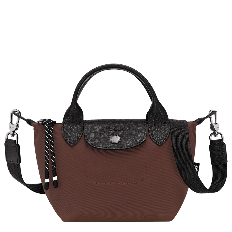 Le Pliage Energy XS Handbag , Cocoa - Recycled canvas  - View 1 of  7
