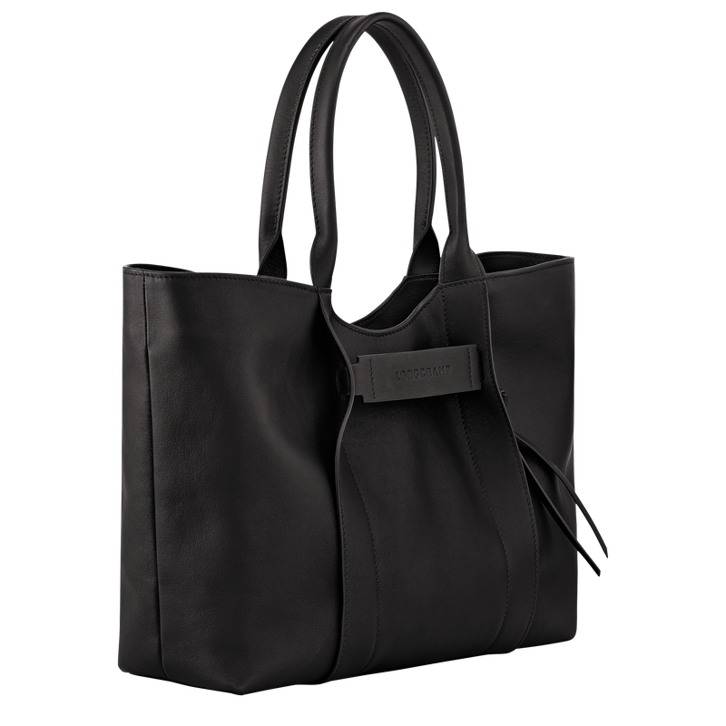 Longchamp 3D Shoulder bag , Black - Leather  - View 3 of  5