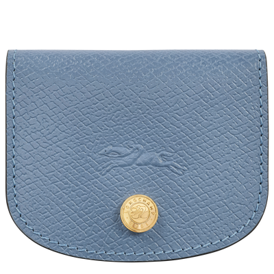 &Eacute;pure Card holder , Slate - Leather