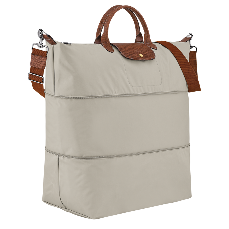 Le Pliage Original Travel bag expandable , Pebble - Recycled canvas  - View 2 of  7