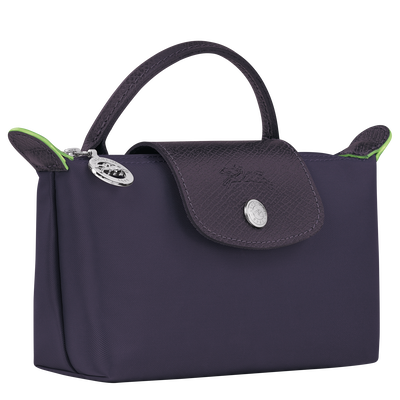 Le Pliage Green Pouch with handle, Bilberry