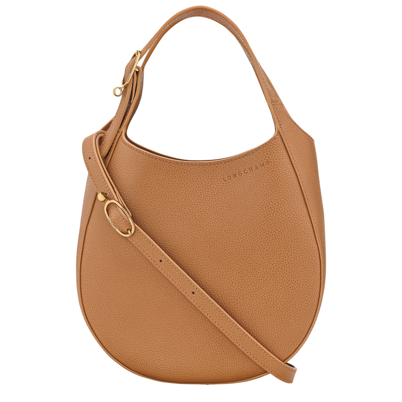 Le Foulonn&eacute; S Handbag , Pecan - Leather  - View 4 of  6