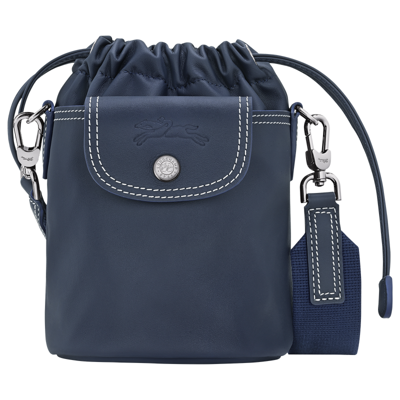 Le Pliage Xtra XS Bucket bag , Navy - Leather  - View 1 of  6