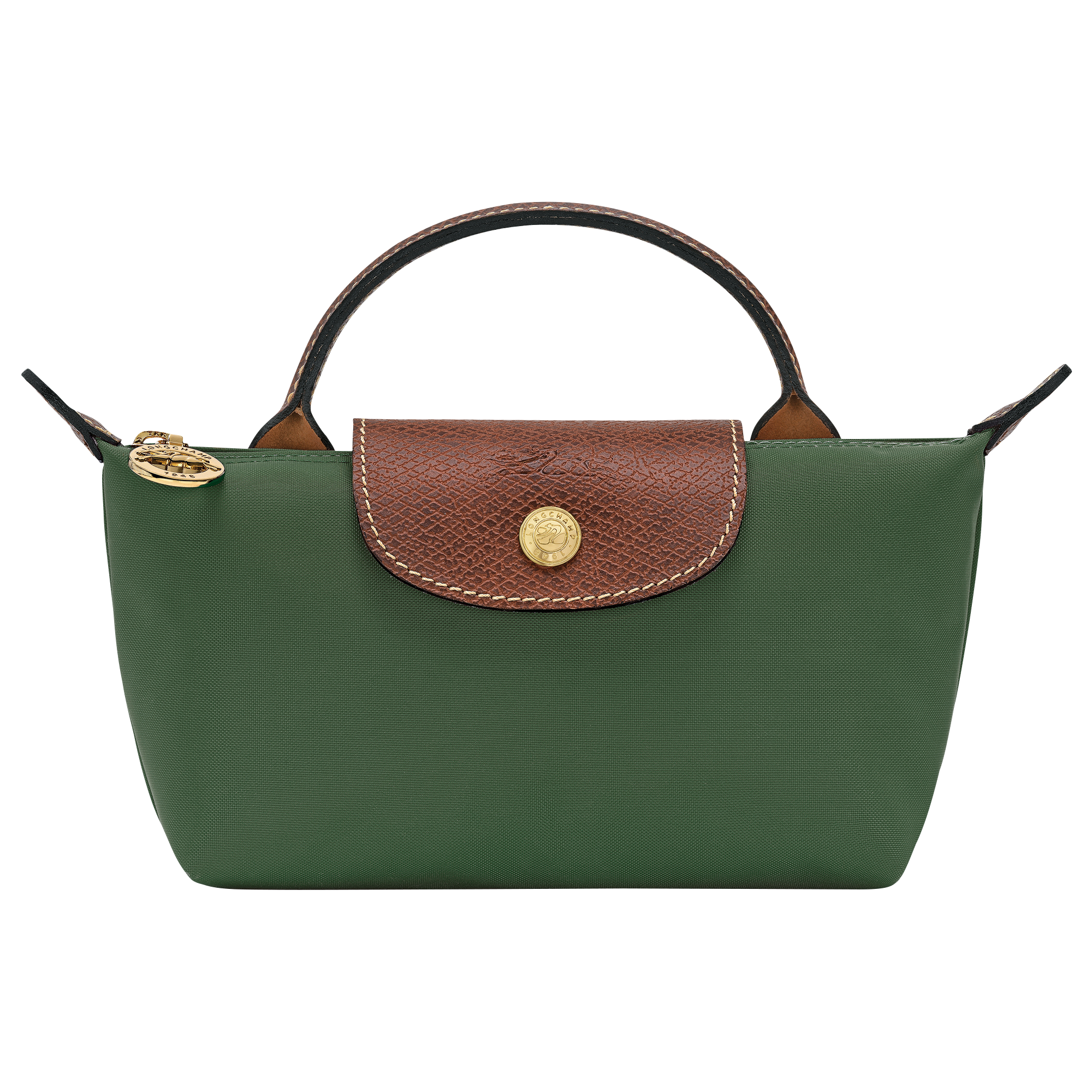 Pouch with handle, British Green - View 1 of
6 - zoom in Le Pliage Original Pouch with handle, British Green