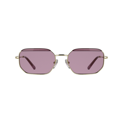 Sunglasses , Gold/Pink - Metal