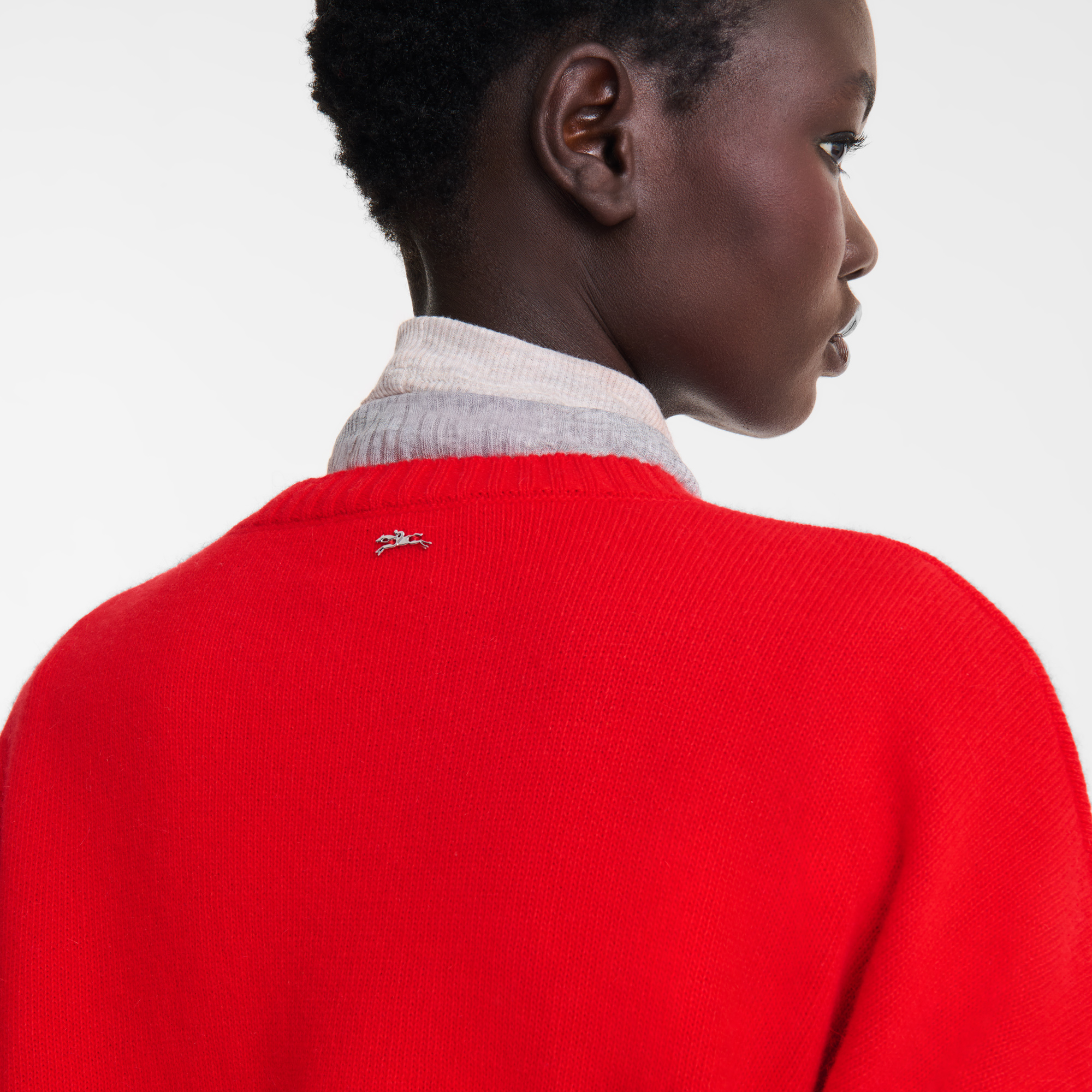 Sweater, Red/Navy - View 5 of
5 - zoom in null Sweater, Red/Navy