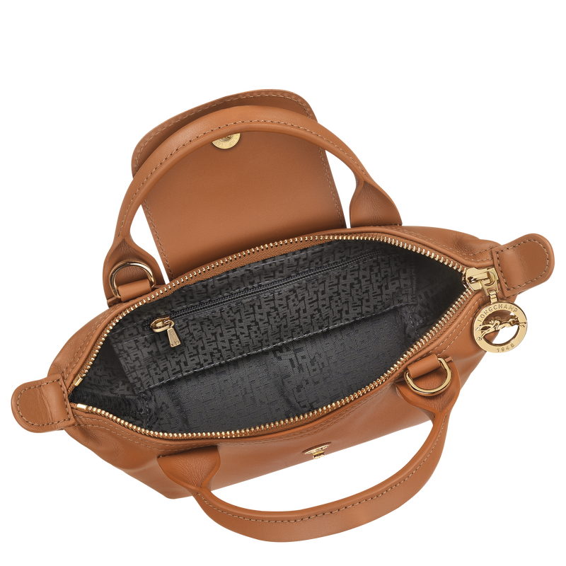 Le Pliage Xtra XS Handbag , Cashew - Leather  - View 5 of  6