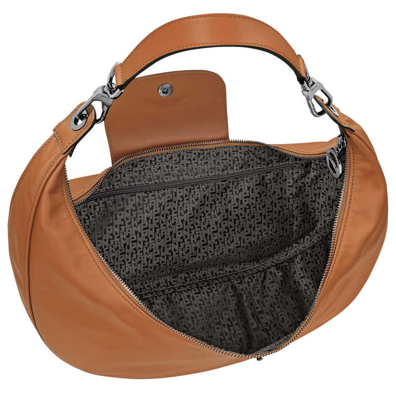 Le Pliage Xtra L Shoulder bag , Cashew - Leather  - View 5 of  6