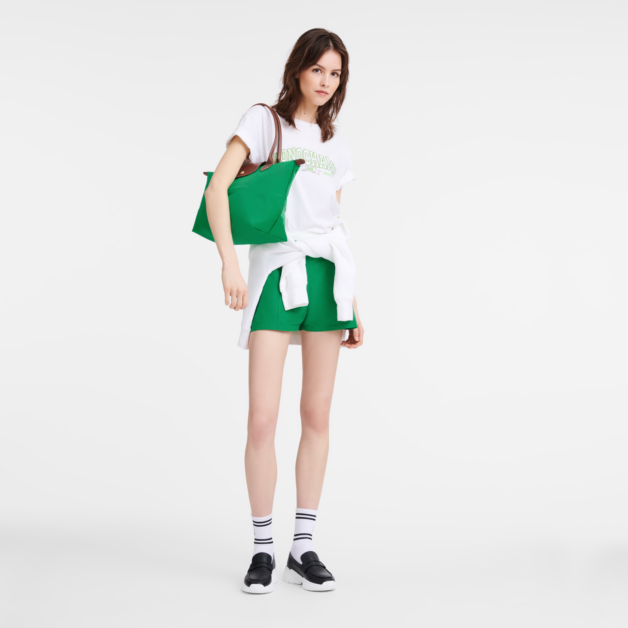 Tote bag M, Green - View 2 of
7 - zoom in Le Pliage Original Tote bag M, Green