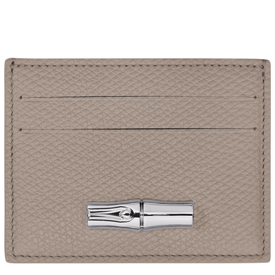 Le Roseau Card holder , Clay - Leather