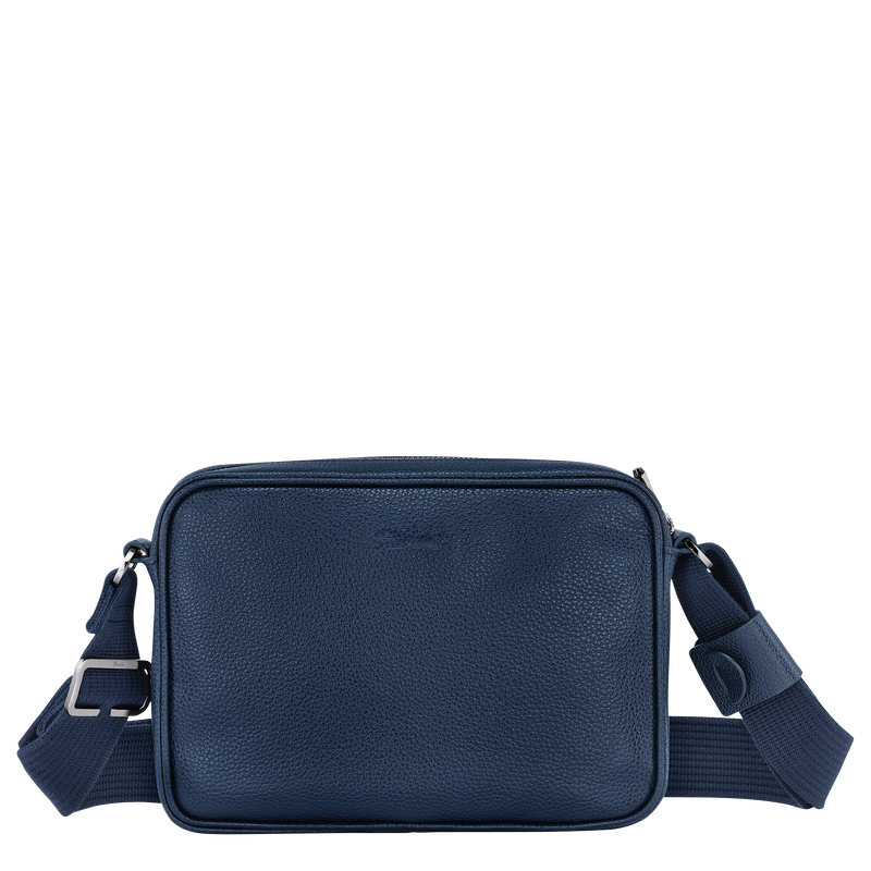Navy hot sale leather bag