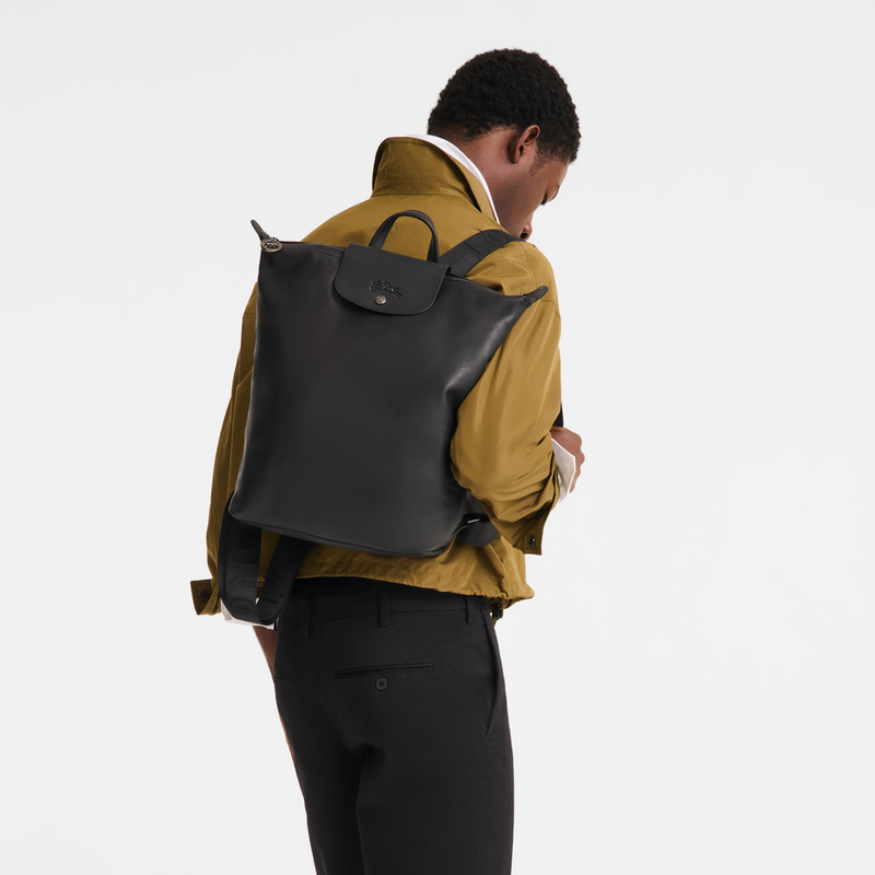 Le Pliage Xtra M Backpack , Black - Leather  - View 7 of  7