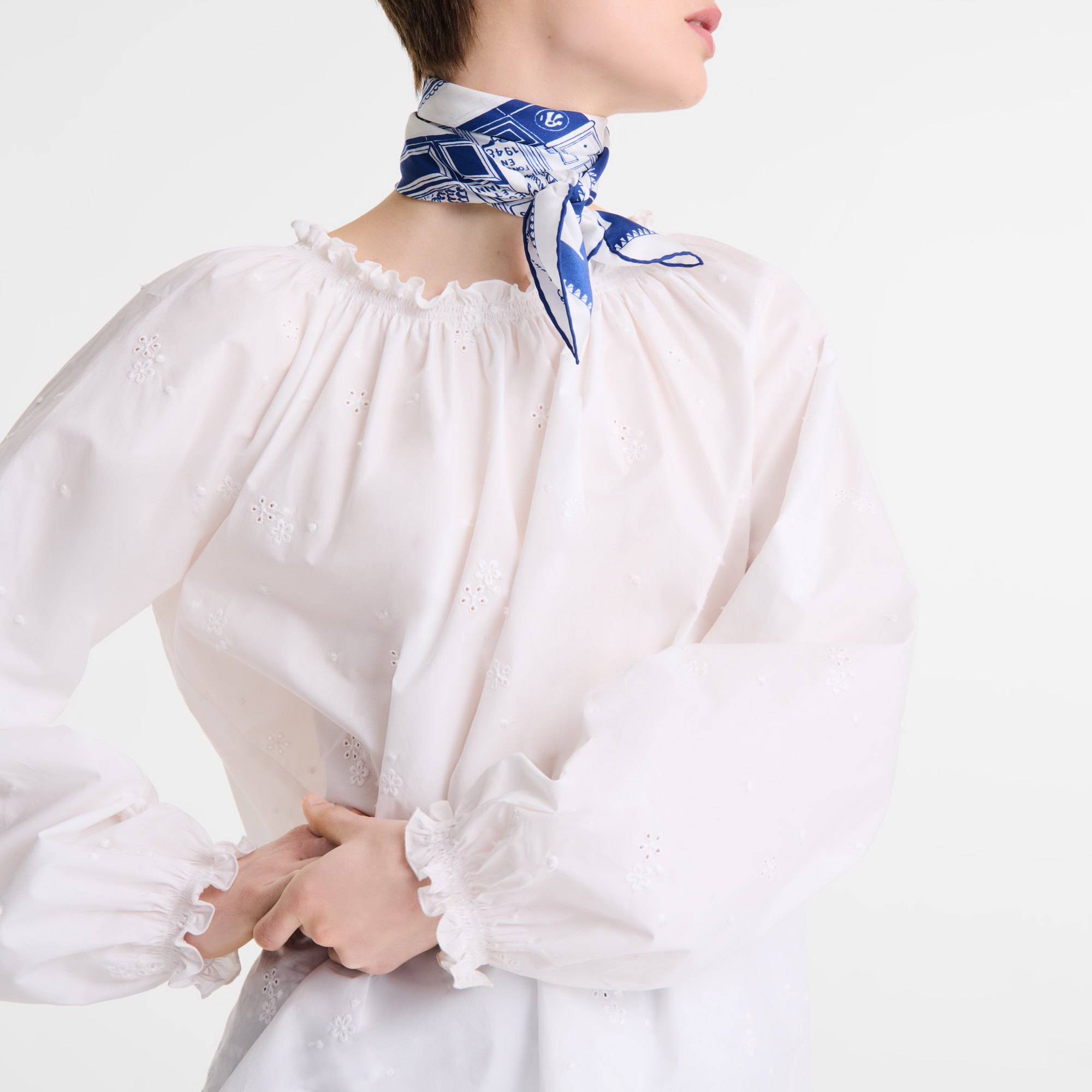 Blouse, White - View 4 of 
        4 - zoom in null Blouse, White