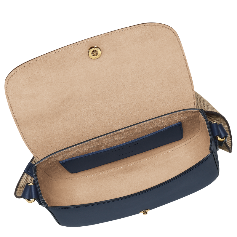 &Eacute;pure S Crossbody bag , Navy - Leather  - View 5 of  6