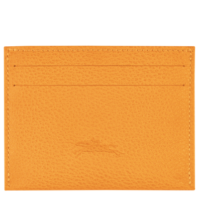Le Foulonné Card holder , Apricot - Leather