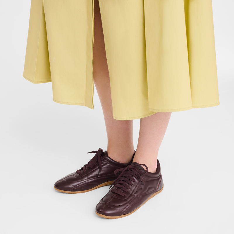 On-The-Go Sneakers , Burgundy - Leather  - View 7 of  7