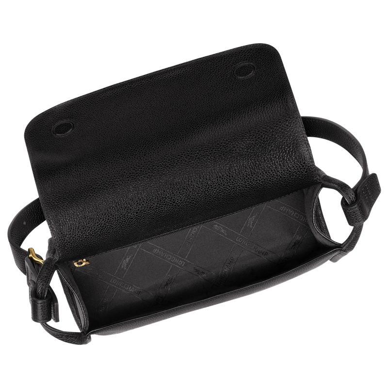 Le Foulonné M Crossbody bag , Black - Leather  - View 5 of  6