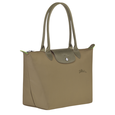 Le Pliage Green M Tote bag , Artichoke - Recycled canvas