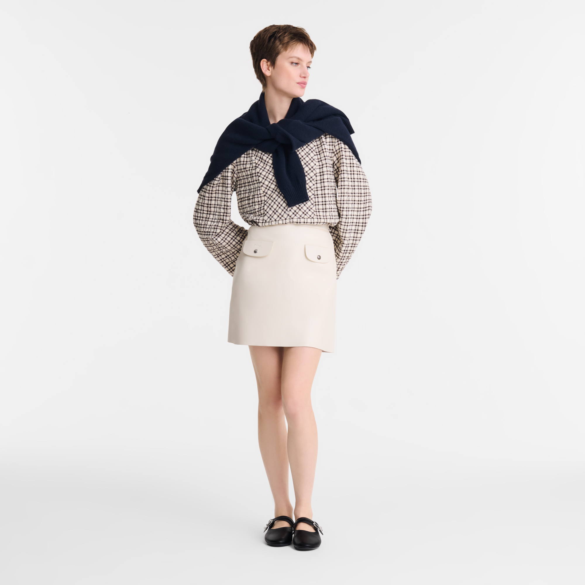 null Skirt, Ecru