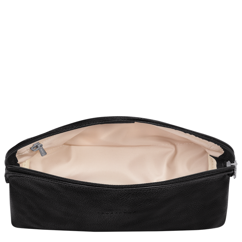 Le Foulonn&eacute; Toiletry case , Black - Leather  - View 4 of  4