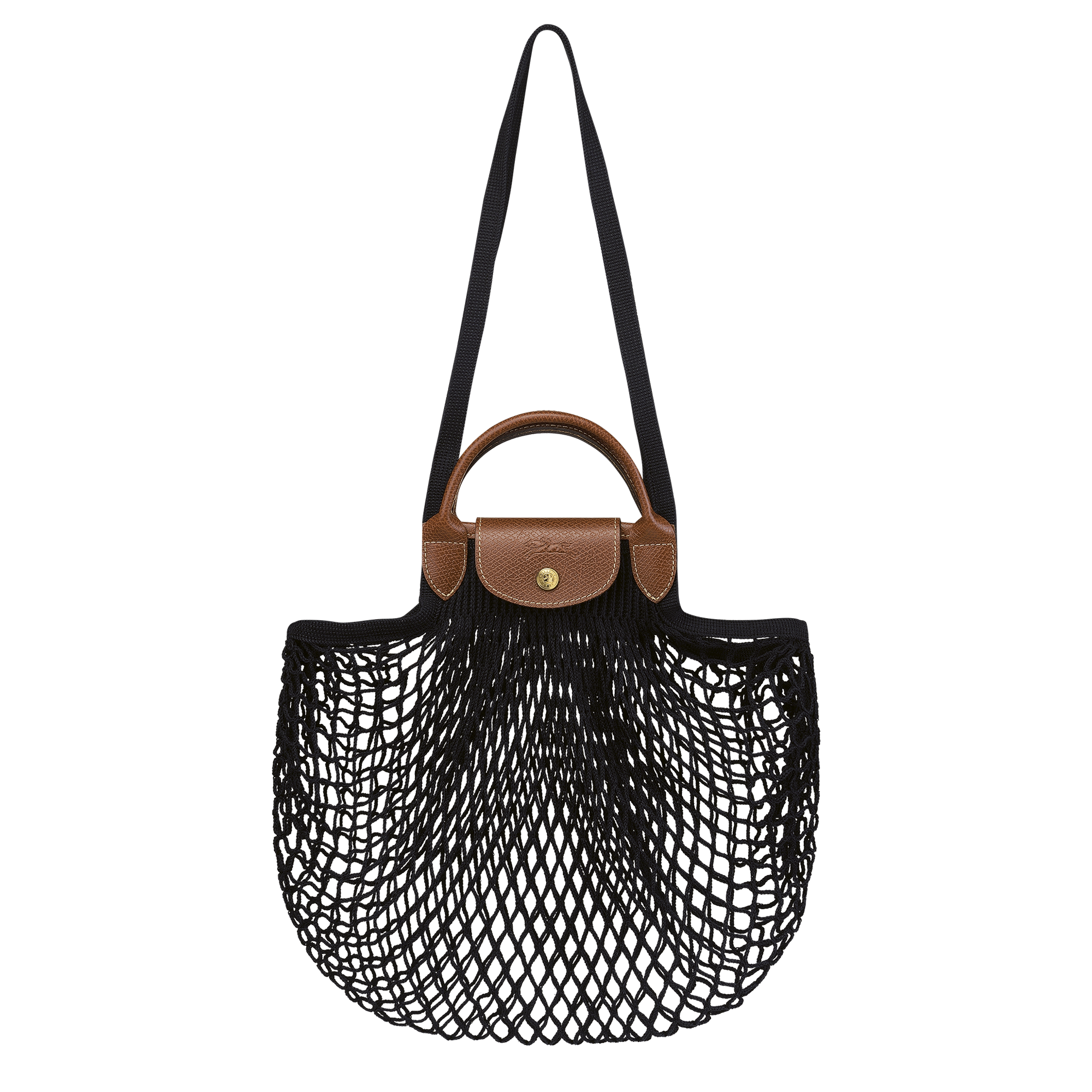 Mesh bag L, Black - View 1 of 
        4 - zoom in Le Pliage Filet Mesh bag L, Black