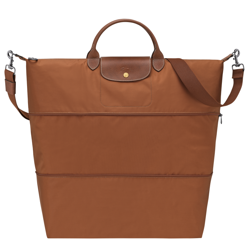 Le Pliage Original Travel bag expandable , Cognac - Recycled canvas  - View 1 of  6