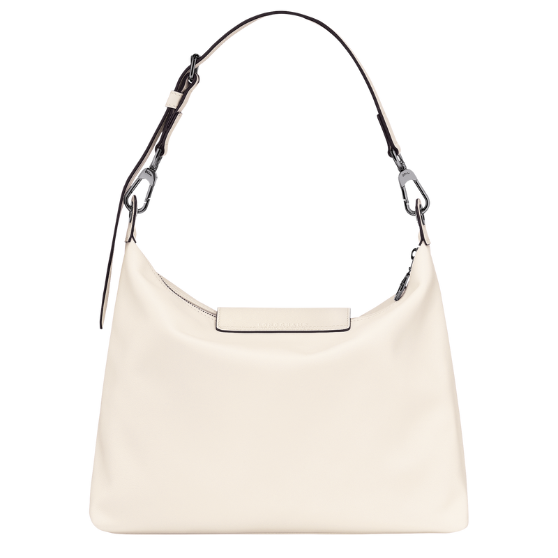 Le Pliage Xtra M Hobo bag , Ecru - Leather  - View 4 of  6
