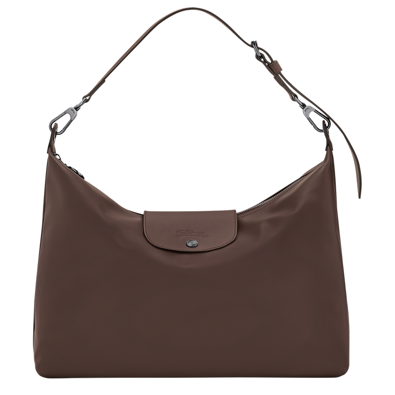 Le Pliage Xtra XL Hobo bag , Mocha - Leather  - View 1 of  5