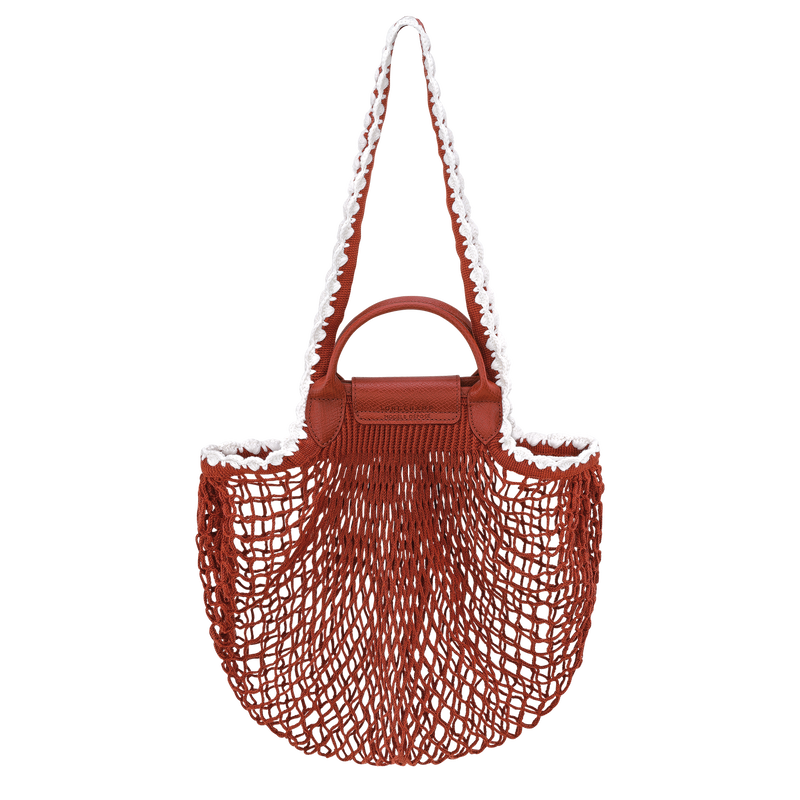 Le Pliage Collection L Mesh bag , Terracotta - Canvas  - View 4 of  4