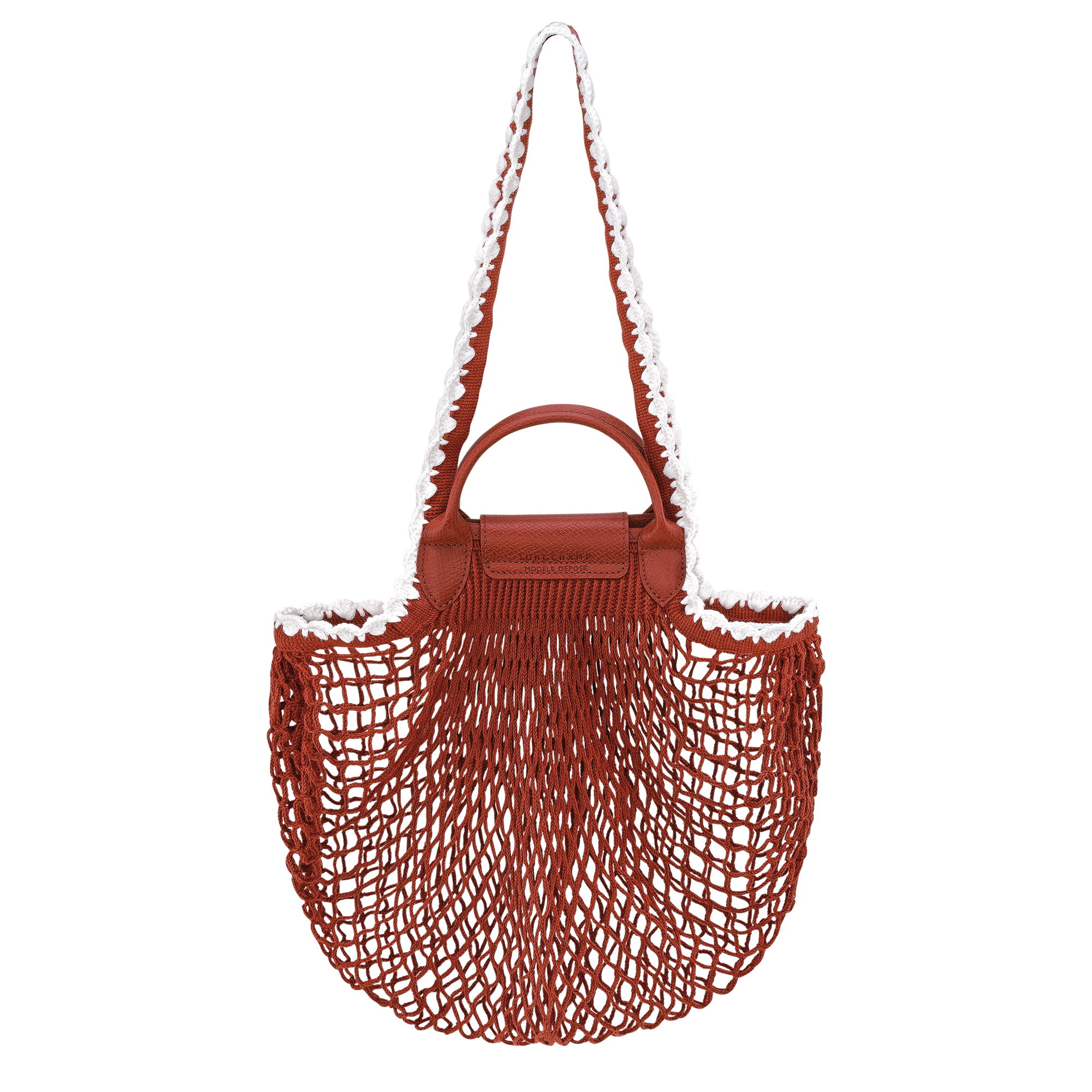 Mesh bag L, Terracotta - View 4 of
4 - zoom in Le Pliage Collection Mesh bag L, Terracotta