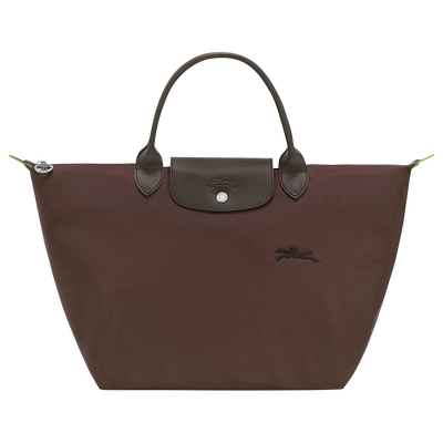 Le Pliage Green M Handbag , Mocha - Recycled canvas