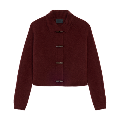 Cardigan , Burgundy - Knit