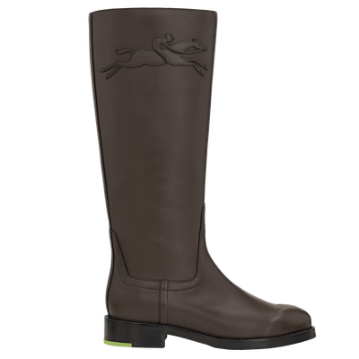 Flat boots, Mocha