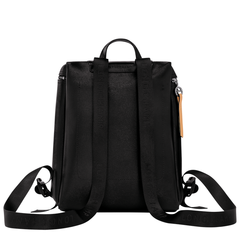 Le Pliage City M Backpack , Black - Canvas  - View 3 of  4