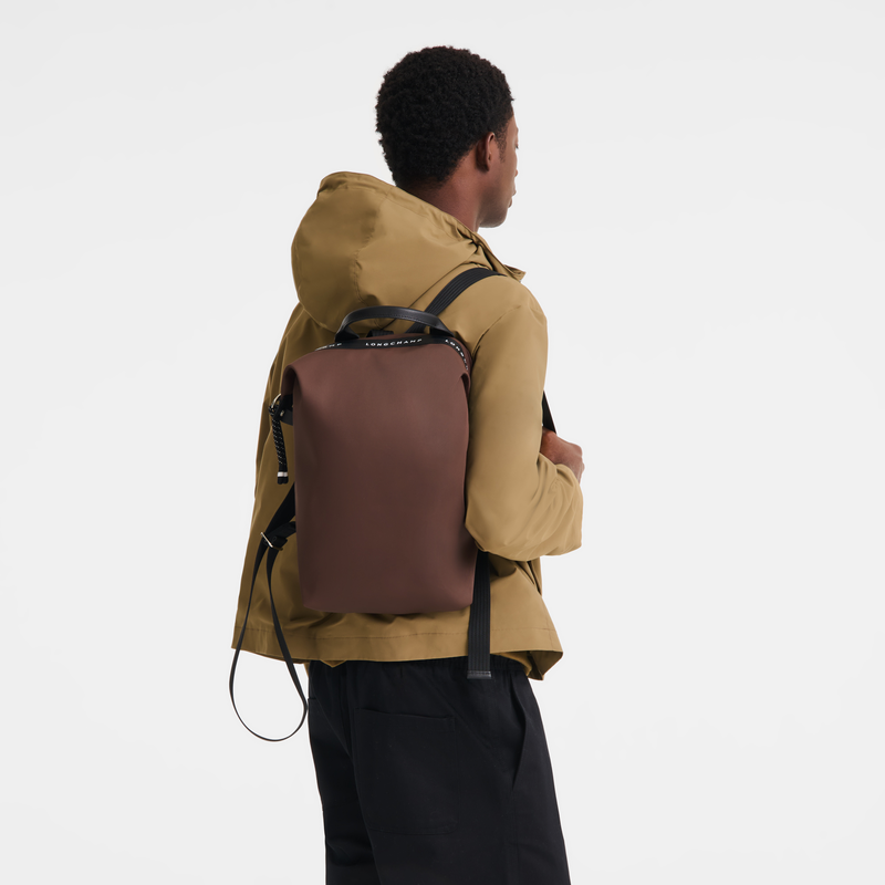 Le Pliage Energy L Backpack , Cocoa - Recycled canvas  - View 1 of  1