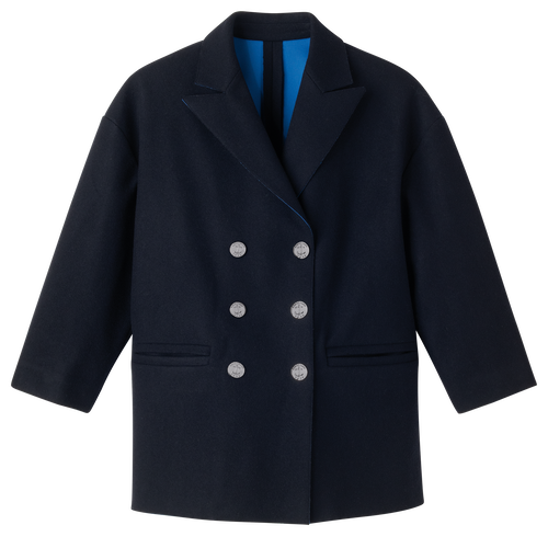 Pea coat Fall-Winter 2023 Collection Navy (61101OUC5561TS) | Longchamp MY